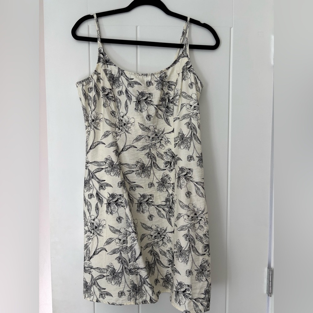 A New Day Cream and Black Floral Skirt